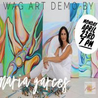 WAG Monthly Meeting and Art Demo by Artist María Garcés Luzuriaga