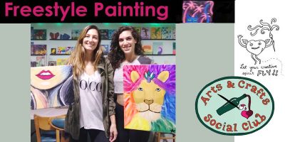 Freestyle Paint and Sip Session at Arts and Crafts Social Club