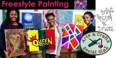 Freestyle Paint and Sip Session • Arts and Crafts Social Club