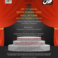 The 10th Annual South Florida Jazz Hall of Fame Induction Ceremony and Concert