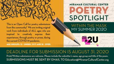MCC POETRY SPOTLIGHT: Open Call for Poetry Submissions