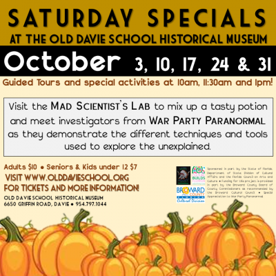 Saturday Specials at the Museum - October