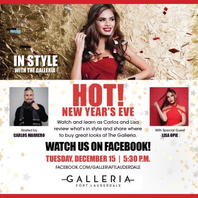 New Year’s Eve Fashion on the Next In Style with The Galleria Virtual Series on Dec. 15