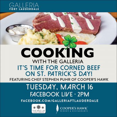 Learn How to Prepare Corned Beef with Cooper’s Hawk's Chef Puhr on Cooking with The Galleria