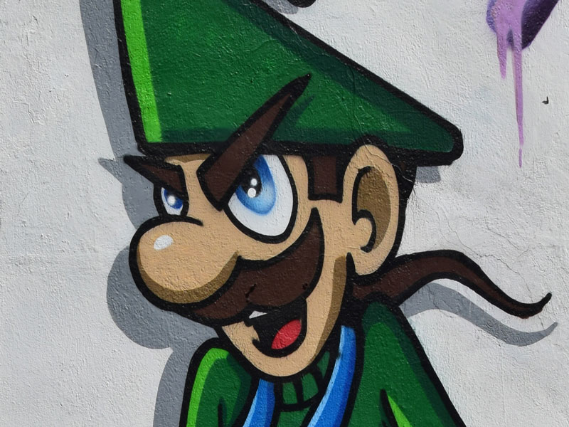Super Mario - mural on NW 5