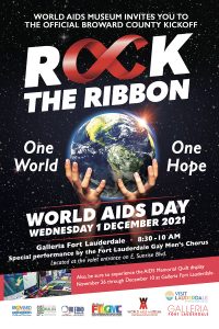 Rock the Ribbon World AIDS Day Kick Off Presented by World AIDS Museum and Galleria Fort Lauderdale