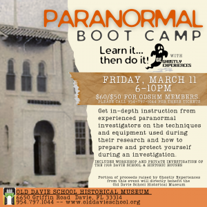 Paranormal Boot Camp