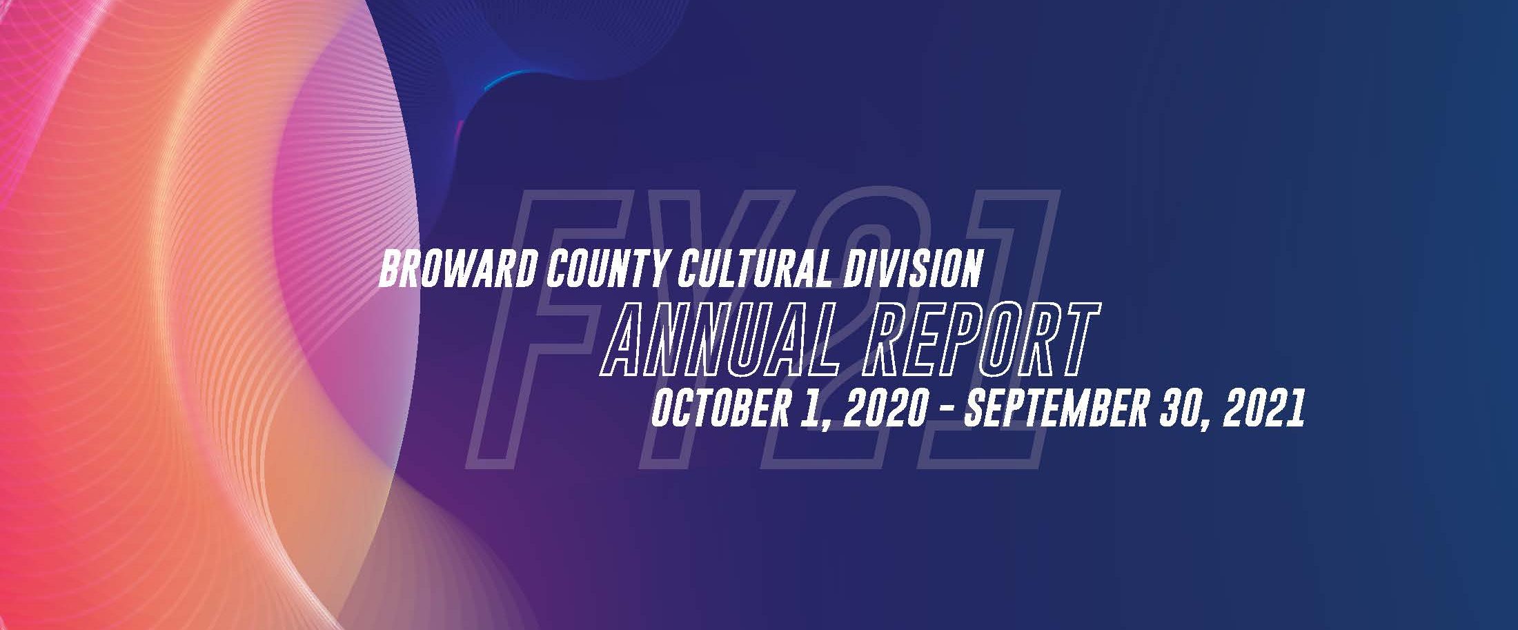 cultural division annual report front page