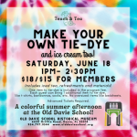 Teach & Tea: Make Your Own Tie-Dye and Ice Cre...