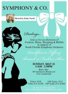 South Florida Symphony Orchestra's “Breakfast at Tiffany Brunch & Fashion Show” Fundraiser
