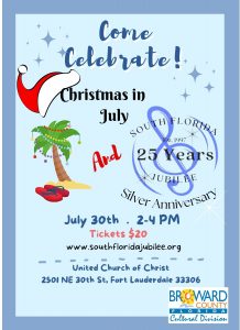 Come Celebrate! SFJ’s 25th Anniversary and Christmas in July