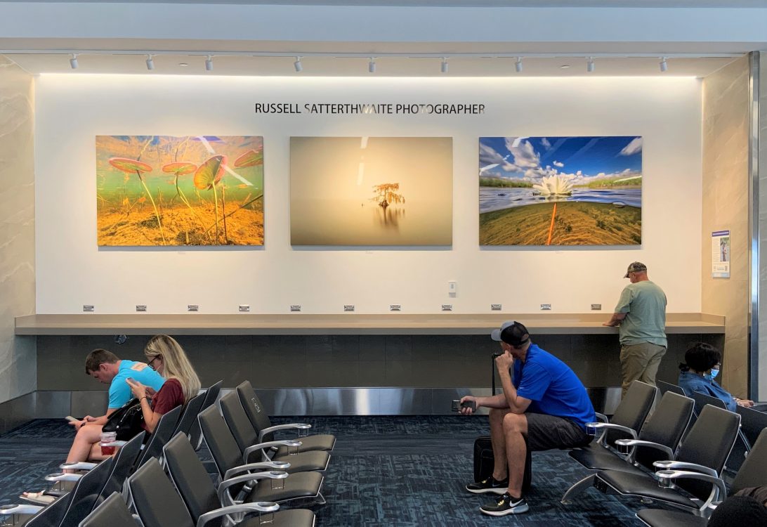 Artwork in Airport for Passengers viewing during travel