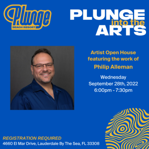 Plunge Into The Arts with Philip Alleman (Event has been postponed until 10/12)