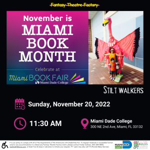 The Miami Book Fair - Flamingo Giant Puppet