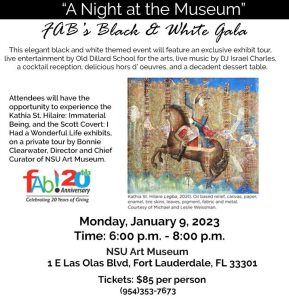 Funding Arts Broward’s “Black & White: A Night At The Museum”