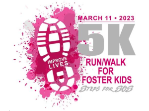 SOS Children’s Villages Florida Presents “Steps For SOS” 5K Run/ Walk Saturday, March 11, 2023