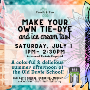 Teach & Tea: Make Your Own Tie-Dye and Ice Cream too!
