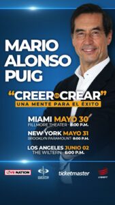 Mario Alonso Puig llega a Estados Unidos para presentar su conferencia “Creer es Crear: una mente para el éxito"