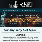 Community Observance of Yom HaShoah Event 2024