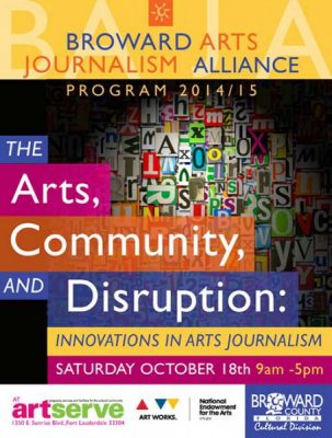 Broward Arts Journalism Alliance Program 2014-15