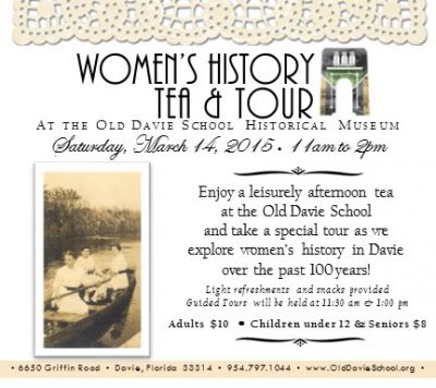 Women's History Tea & Tour