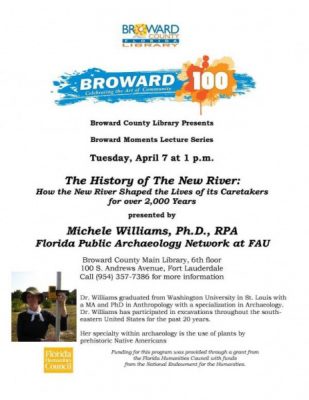 Broward Moments Lecture Series: History of the New River