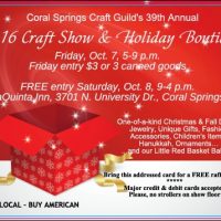Coral Springs Craft Guild Annual Holiday and Craft Show